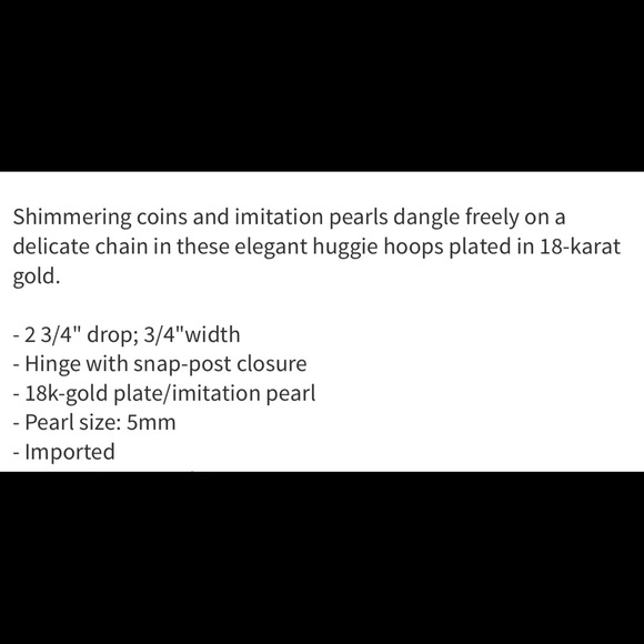 Gorjana Perla Imitation Pearl Huggie Hoops - Picture 2 of 4